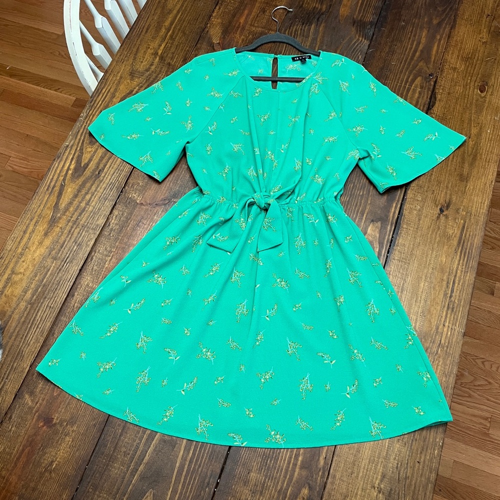 As U Wish - Green Dress (Girls Youth XL)